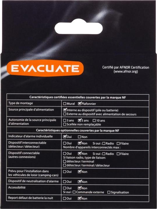 Produktbild Evacuate Rauchmelder EVA033534