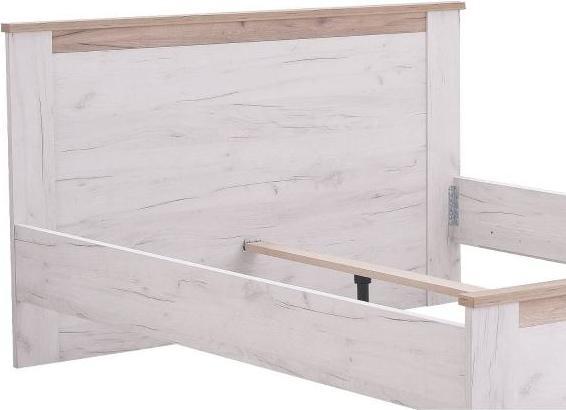 Image du produit Homestyle4u Lit double Lit matrimonial Lit en bois Lit d'invité Vintage (160 x 200 cm)
