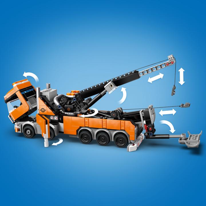Produktbild LEGO Schwerlast-Abschleppwagen mit Kran (60467, LEGO City)