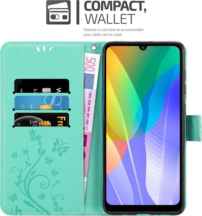 Immagine prodotto Cadorabo Copertina del libro di fiori (Huawei Y6p)