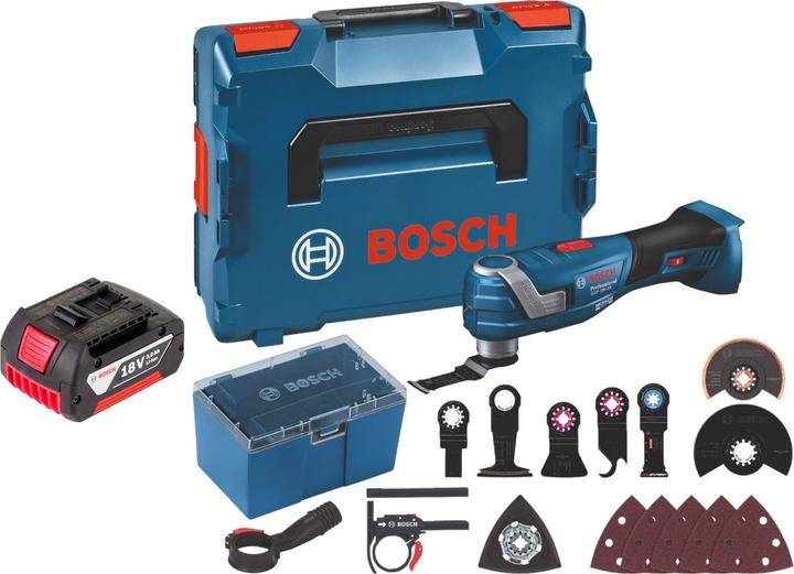 Produktbild Bosch Professional Bosch GOP 18V-34 Professional Akku Multi Cutter 18 V Starlock Plus + 1x Akku 3,0 Ah + 17 tlg.