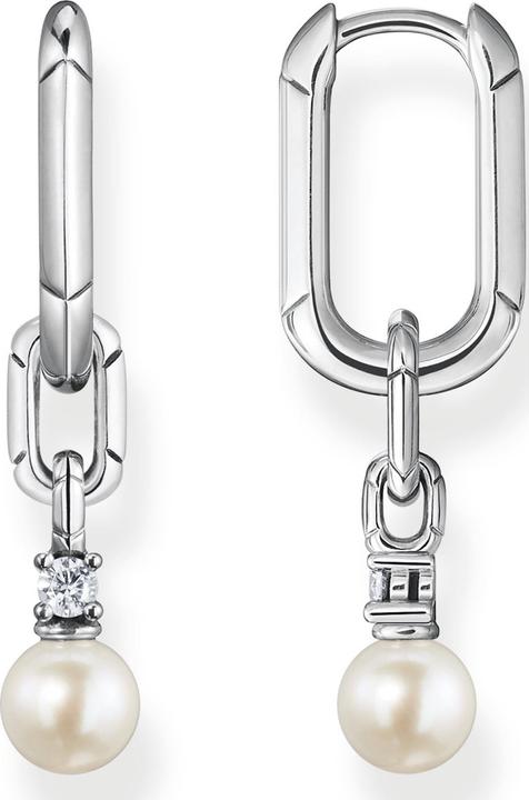 Thomas Sabo Creolen Glieder und Perlen Silber (925er Silber)
