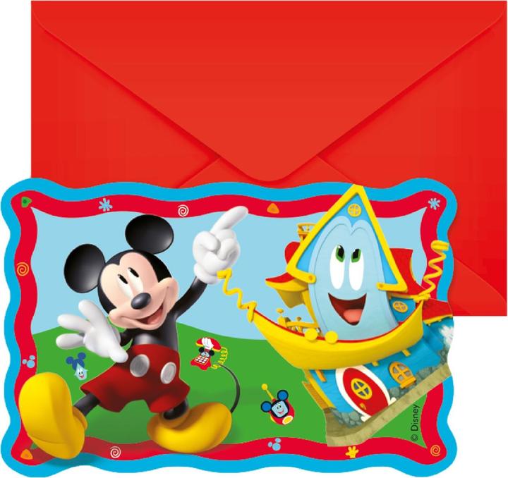 Produktbild Qualatex Invitations Mickey Mouse Anniversaire (6 Stk.)