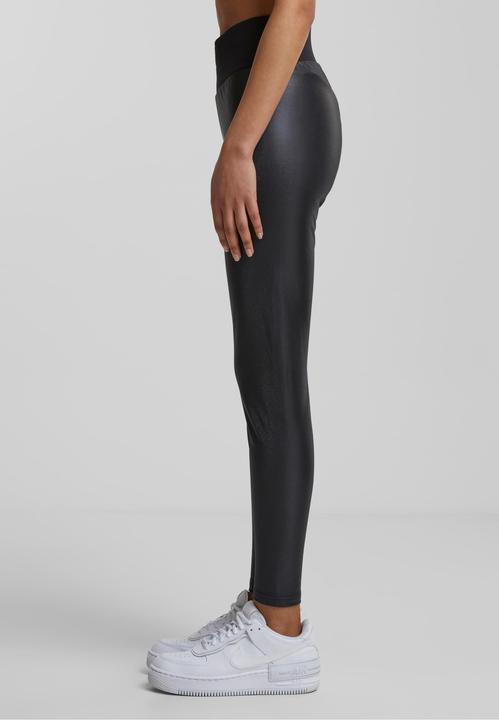 Actual product image Urban Classics Ladies Synthetic Leather High Waist Leggings (M)