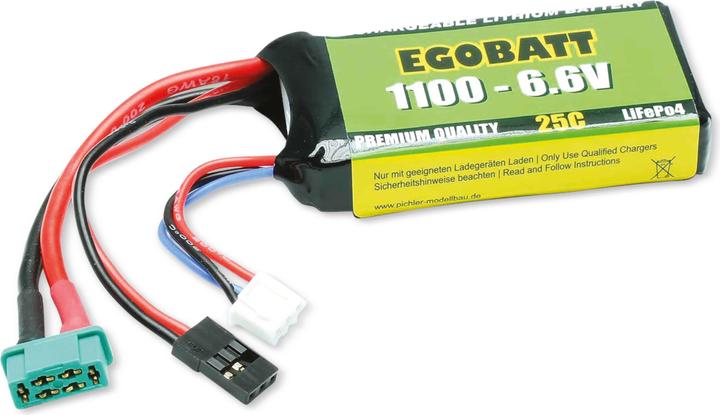 Actual product image Pichler Egobatt LiFe batteries (6.60 V, 1100 mAh)