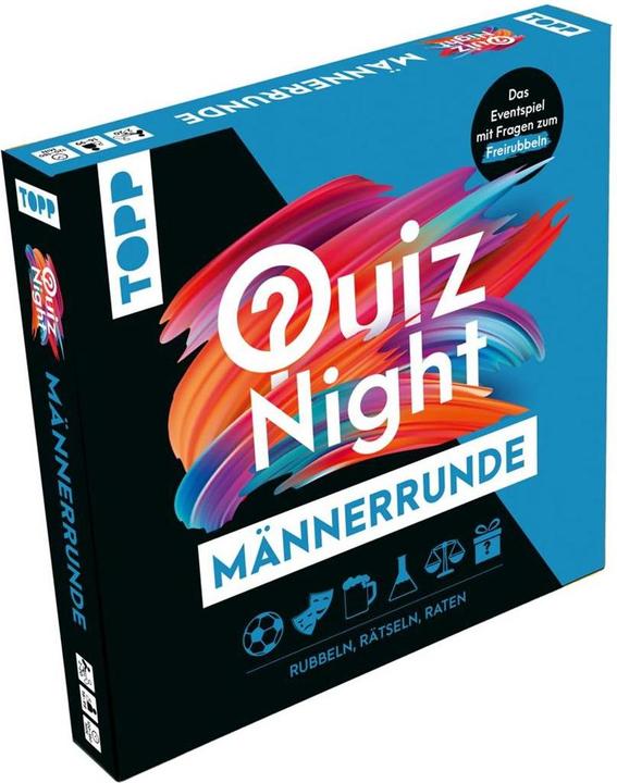 Image du produit TOPP Quiznight - Ronde des hommes : RUBBELNER, RENCONTRER, CONSULTER (Allemand)