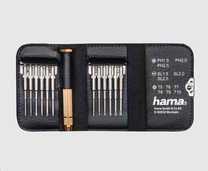 Produktbild Hama Mini-Schraubendreher-Set (Phillipps-Kreuzschlitz (PH), Pozidriv-Kreuzschlitz (PZ), Schlitzschrauben)