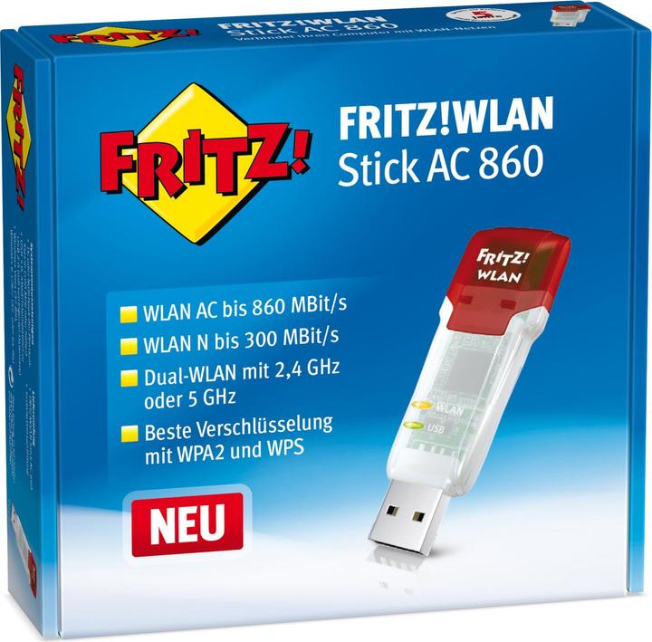 Image du produit AVM FRITZ!WLAN Stick AC 860 (USB)
