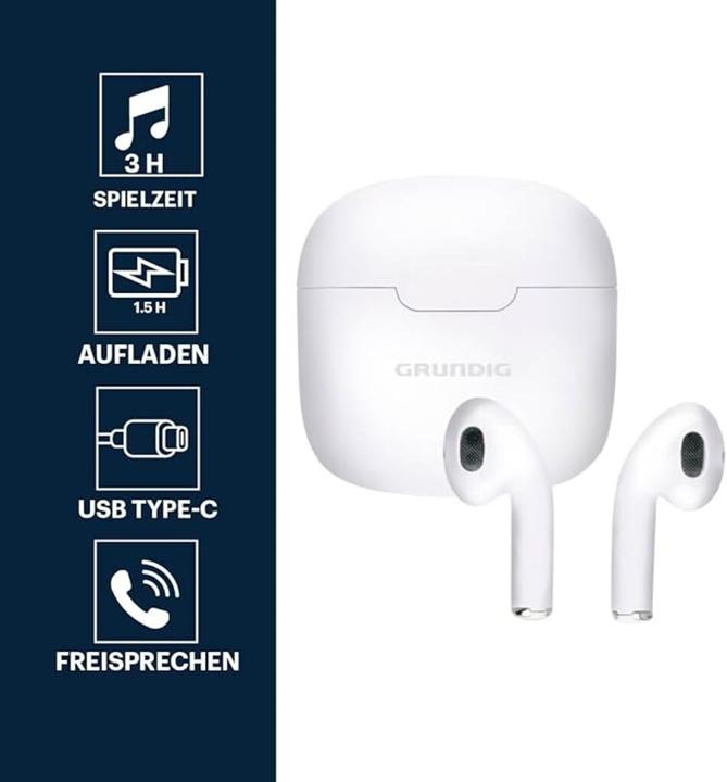 Produktbild Grundig Earbuds TWS (keine Geräuschunterdrückung, 3 h, Kabellos)