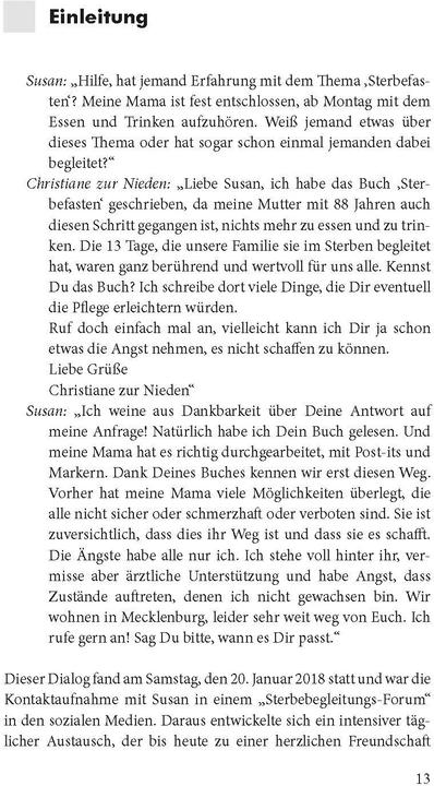 Image du produit Umgang mit Sterbefasten (Allemand, Christiane Zur Nieden, Hans-Christoph zur Nieden, 2020)