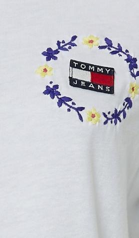 Produktbild Tommy Hilfiger Tjw Reguläres Damen-T-Shirt mit Blumenabzeichen (XXS)
