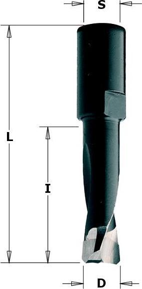 Actual product image CMT 380.100.11 Special drill bit for Festool - Domino® 10mm, shank 6x0.75 (10 millimetres)