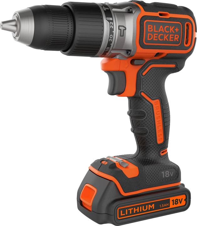 Black & Decker Trapano a percussione a batteria BL188KBQW (Batteria ricaricabile)