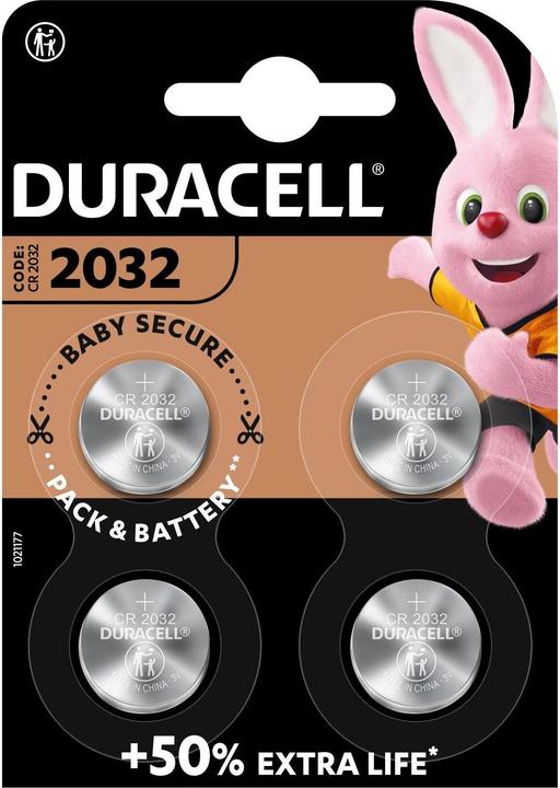 Duracell CR2032 (4 pcs, CR2032, 225 mAh)