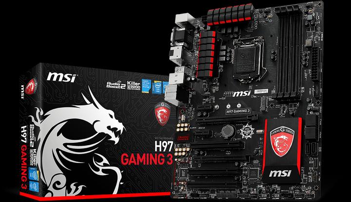 Actual product image MSI H97 Gaming 3 (LGA 1150, Intel H97, ATX)