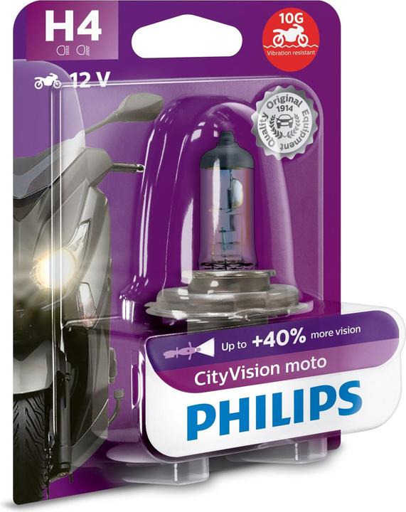 Produktbild Philips H4 City Vision Moto BW (H4)