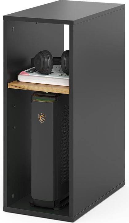 Produktbild Vichy PC-Schrank Tomy, Anthrazit/Goldkraft Eiche, 28.5 x 50 cm,2 Fächer