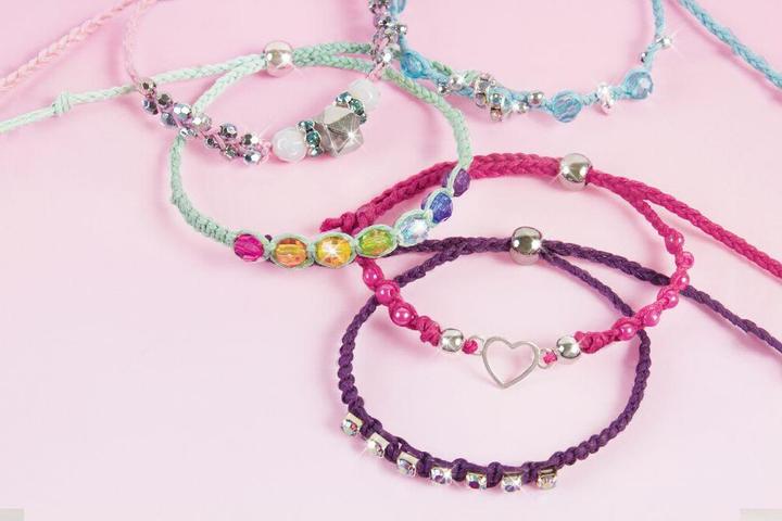 Actual product image Make it Real Pearl set rainbow glitter bracelets