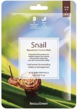 Beauugreen Snail Contour Mask Korean Mask With Snail Slime 23Ml (23 ml)