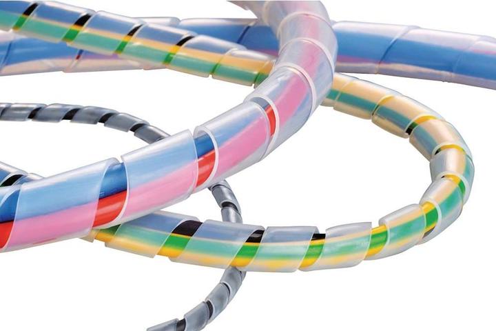 Actual product image HellermannTyton Natural PTFE spiral wrapping, 9mm id (Cable spiral hose, 26.10 cm)