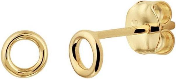 Marie Celestes Ohrknöpfe um - 4 mm - Gold (14K Gelbgold)