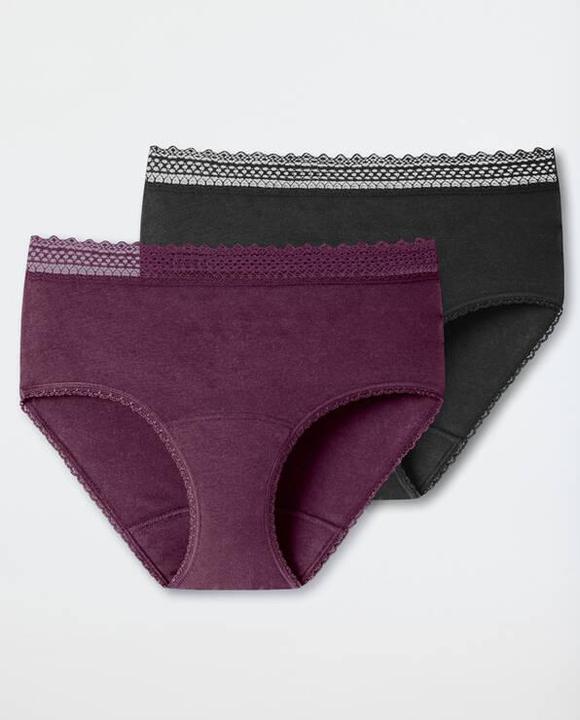 Actual product image Schiesser Pack of 2 Secret Care Period Panty (46, 48)
