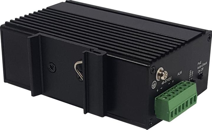 Produktbild Allnet switch unmanaged industrial 4 port gigabit 120w / 2x poe+ / 2x sfp / lüfterlos / din / ip40 (2 Ports)