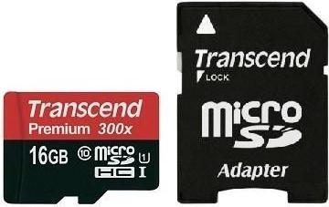Actual product image Transcend Premium 400x (16 GB, microSDHC, U1, UHS-I)