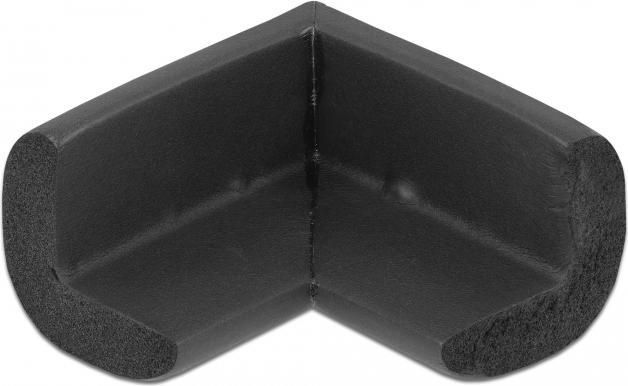 Delock Schaumstoff Kantenschutz selbstklebend 56 x 56 x 33 mm schwarz