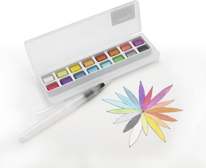 Actual product image Paintersisters Watercolour box (Multicolor, Metallic)