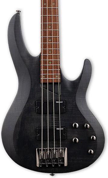 Produktbild ESP LTD B-204SM E-Bass Black Satin mit Kabel (E-Bass, Spaltet-Maple, Eschenholz)