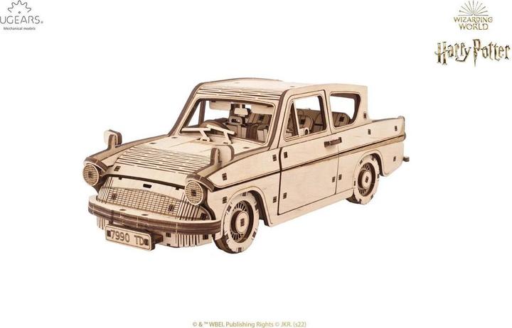 Actual product image Ugears Flying Ford Anglia