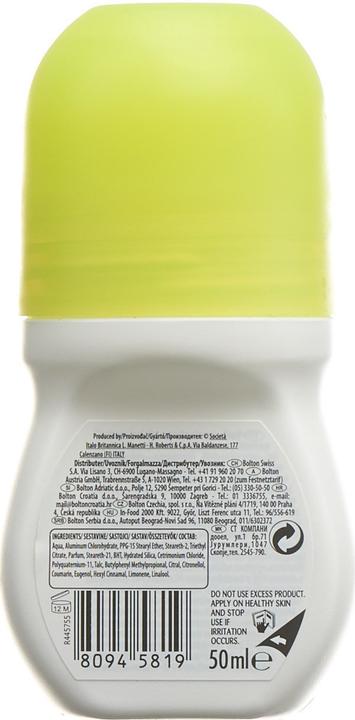 Actual product image Borotalco Active Citrus&Lime Fresh (Roll-on, 50 ml)