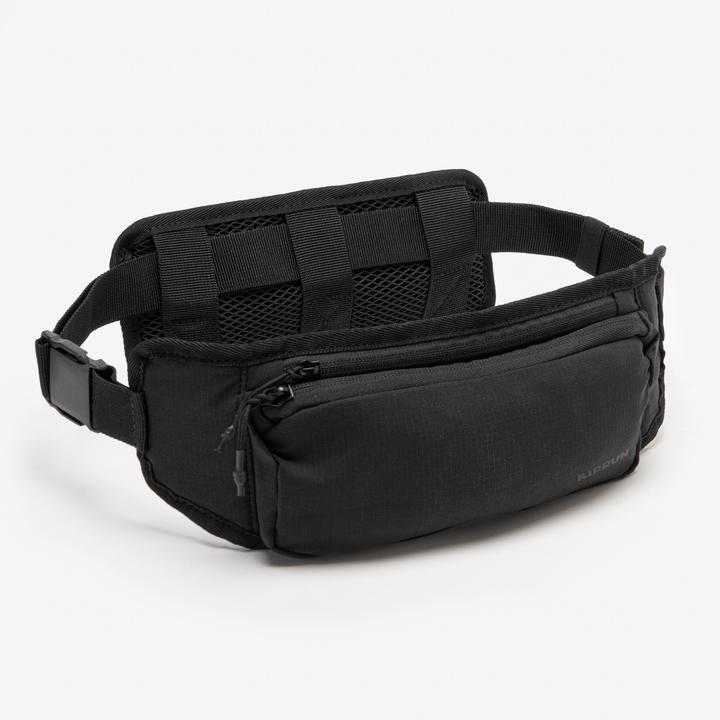 Kiprun Laufgürtel wandlungsfähig 7 Taschen - schwarz