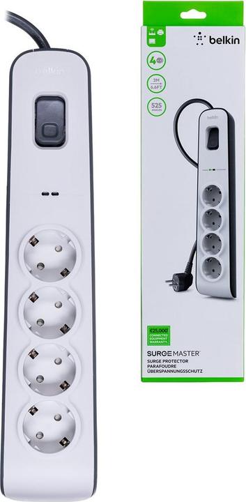 Produktbild Belkin Surgemaster (4 x, CEE 7/3, 2 m)