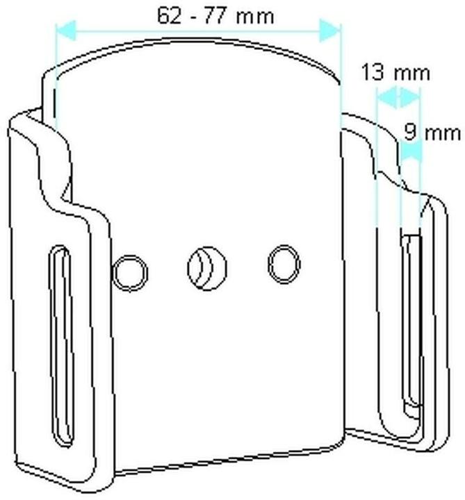 Produktbild Brodit PDA Halter passiv Universal für ProClip