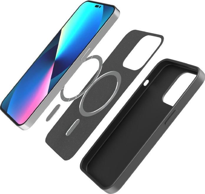 Actual product image So Seven Mag Coque Toucher Cuir Noir Iphone 14 Pro (Apple iPhone 14 Pro)