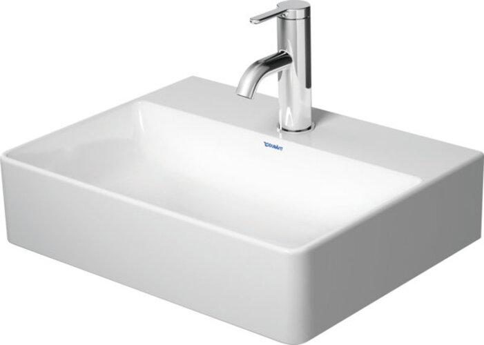 Produktbild Duravit Handwaschbecken DURASQUARE o ÜL m HLB 450x350mm o Hahnloch weiss WG (350 mm, 450 mm)