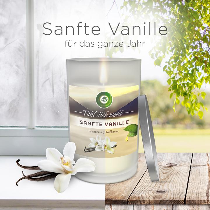 Actual product image Air Wick Large Scented Candle Soft Vanilla