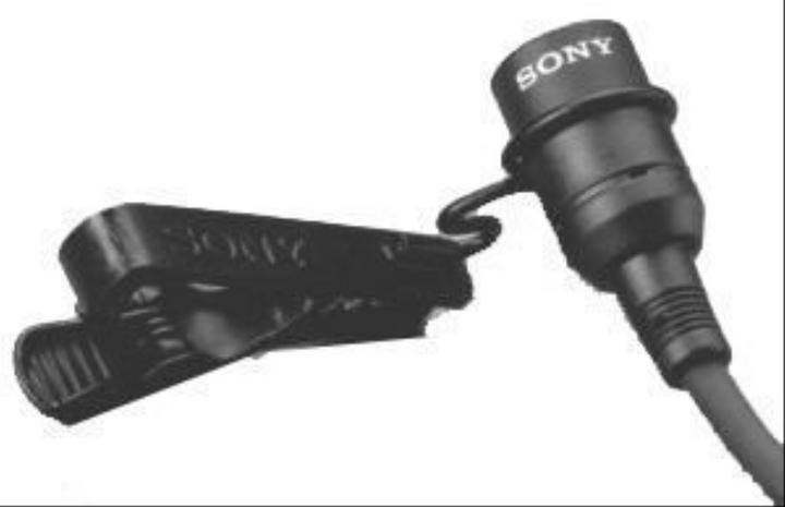 Image du produit Sony Lavalier Electret Condenser microphone, omnidirectionnel, connecteur XLR 3 broches
