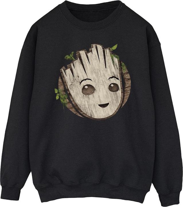 I Am Groot Wooden Head Sweatshirt