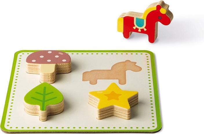 Produktbild Janod J05318 Memory-Tastspiel, lehrreiches Familienspiel, für Kinder ab 3 Jahren (Italienisch, Englisch, Spanisch, Deutsch, Niederländisch, Französisch)