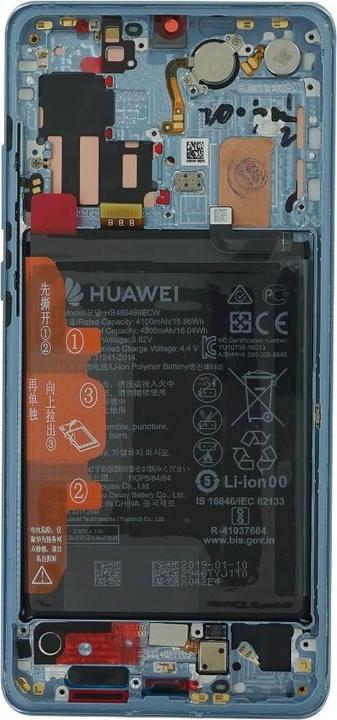 Actual product image Huawei Display unit + frame + battery P30 Pro breathing crystal 02354NAG (Display, Huawei P30 Pro)