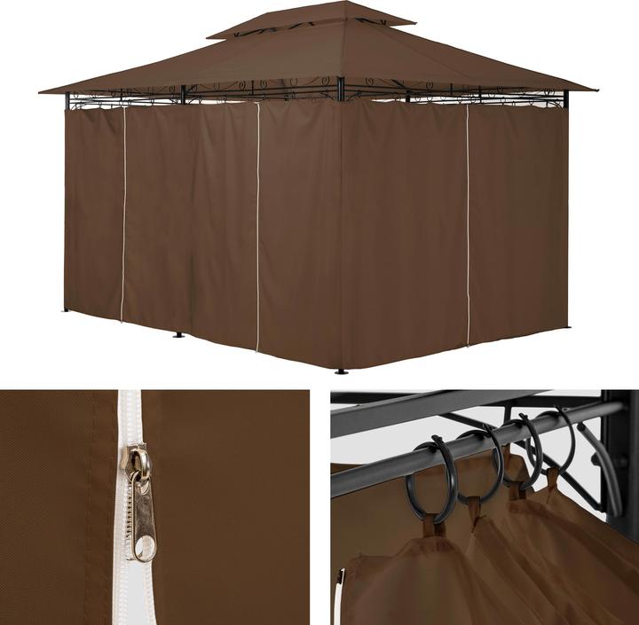 Produktbild tectake Luxus Garten Pavillon (400 cm, 300 cm)