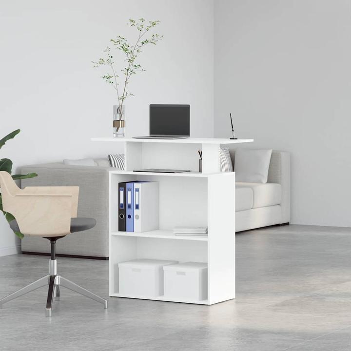 Produktbild VidaXL Empfangstheke Weiss 100x40x104 cm Holzwerkstoff Empfangstresen