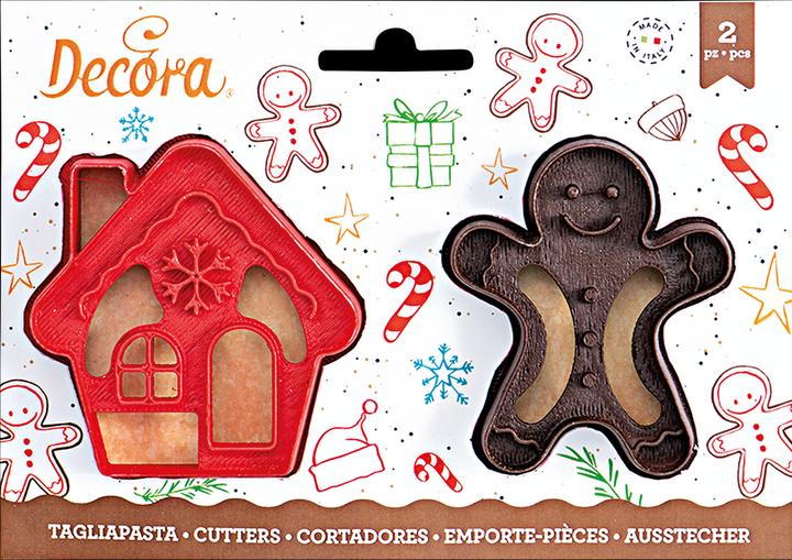 Produktbild Decora Guetzli-Ausstecher Lebkuchenmann und Haus