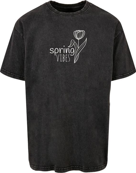Actual product image Merchcode Spring - Vibes Acid Washed Heavy Oversized Tee - 112741 (S)