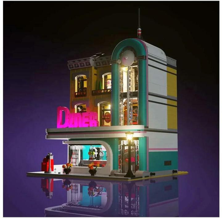 Produktbild Light my bricks LMB 2.0 LED Licht Set für LEGO® 10260 Amerikanisches Diner