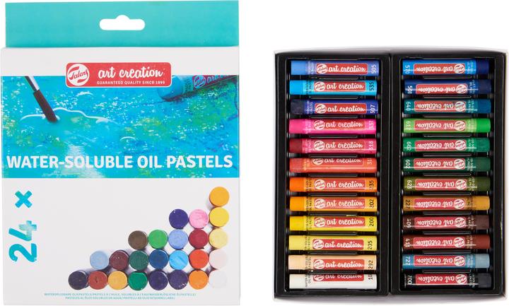 Produktbild Talens Wasserlösliche Ölpastelle Set 24# (Mehrfarbig, 24 x)