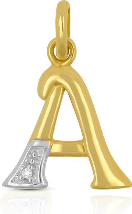 Image du produit Muau Lettre (750, Or blanc, Or jaune 18 carats)